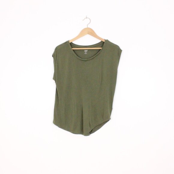 Gap Green Luxe Dolman Sleeve T-Shirt - Picture 4 of 9